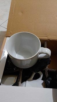 Product Review of 1 SET GELAS KERAMIK MEWAH ISI 12 PCS / SET CANGKIR KOPI LUCKY /  SET CANGKIR KERAMIK POLOS ISI 12 PCS ( 6 CUPS + 6 SOUCERS ) TERLARIS from c** 2