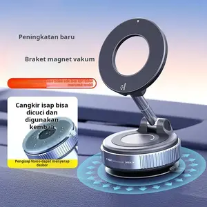magnetik untuk mobil dengan adsorpsi vakum, multifungsi putar-lipat untuk dashboard, pendirian serbaguna anti goyang untuk meja/mobil yang bisa dibawa-bawa dan digunakan di rumah maupun mobil, Pendirian ponsel navigasi mobil pengisap versi baru