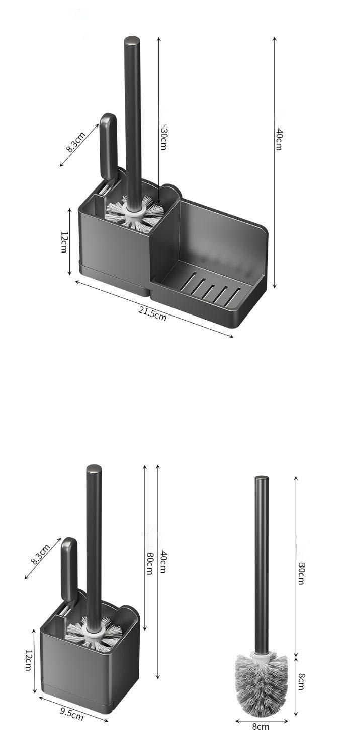 Product Introduction of Toilet brush rack wall-mounted toilet and bathroom cleaning brush set 13
