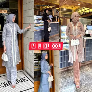 ONE SET 3 IN 1 ZELINE SILK BUSUI/SETELAN WANITA KEKINIAN PANTS KULOT + INNER SET PESTA KONDANGAN