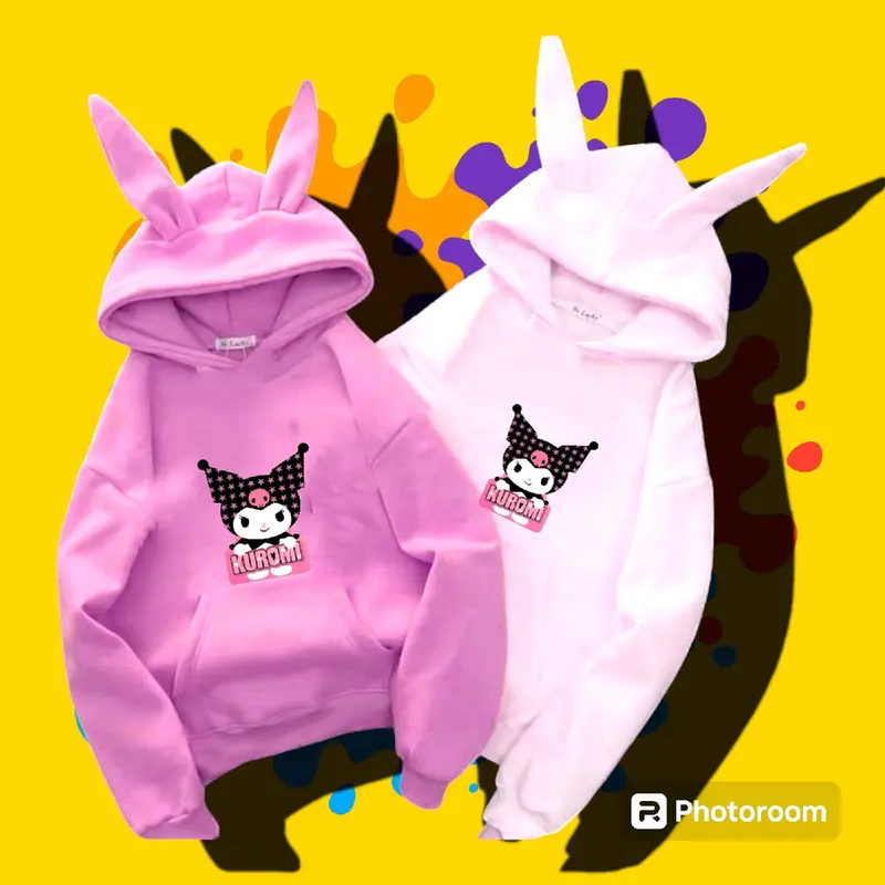hoodie kuromi anak lucu terlaris cantik murah model kekinian jaket kuromi cinamorol melody sanrio 1