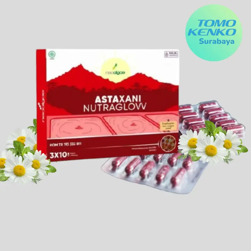 Astaxani Nutraglow Astaxanthine 10mg Suplement Kesehatan Kulit