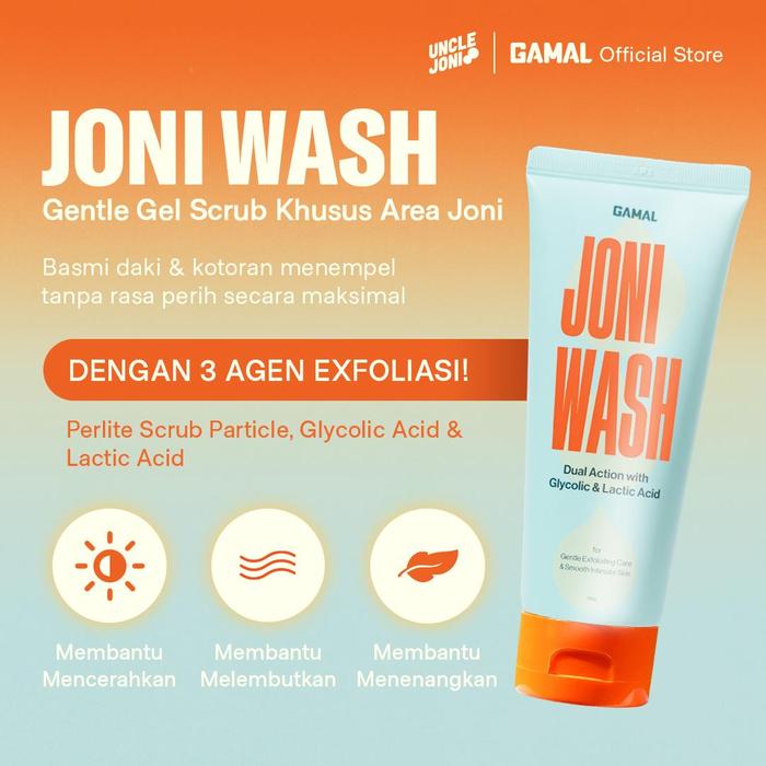 Gambar GAMAL | Joni Wash | 100Ml | Gel scrub untuk area sekitar Lipatan Pria | Membantu membersihkan kulit dari kotoran dan daki yang menempel dari Gamal.men Kota Administrasi Jakarta Timur Tokopedia