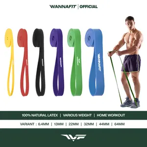 WANNAFIT Resistance Band Latex | Karet Elastis Olahraga | Alat Olahraga Rumah