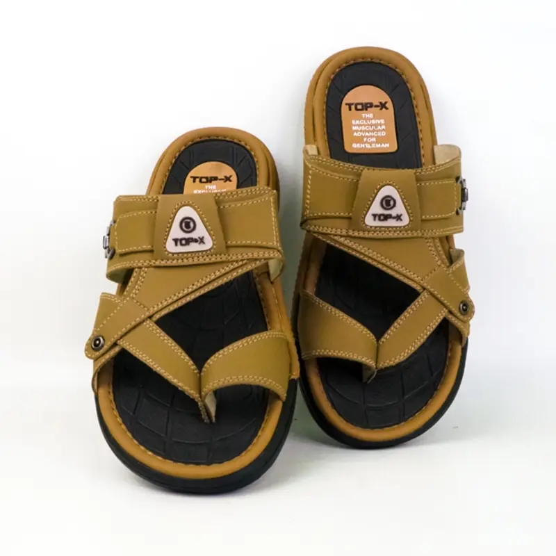 Sandal Pria Sandal Jepit Slop Pria Kulit Premium Sendal Cowok Dewasa Import Terlaris 2024 6