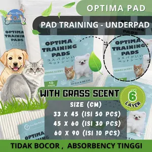 GRASS Underpad Training Pad Alas Pipis Anjing Kucing Kelinci Perlak Merek OPTIMA PAD (BUNDLING)