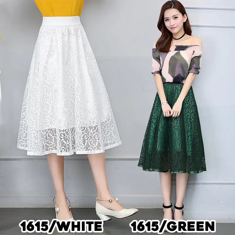 KARAKOREA R602 Yoona Flare Skirt /Midi / Rok Panjang / korean 7