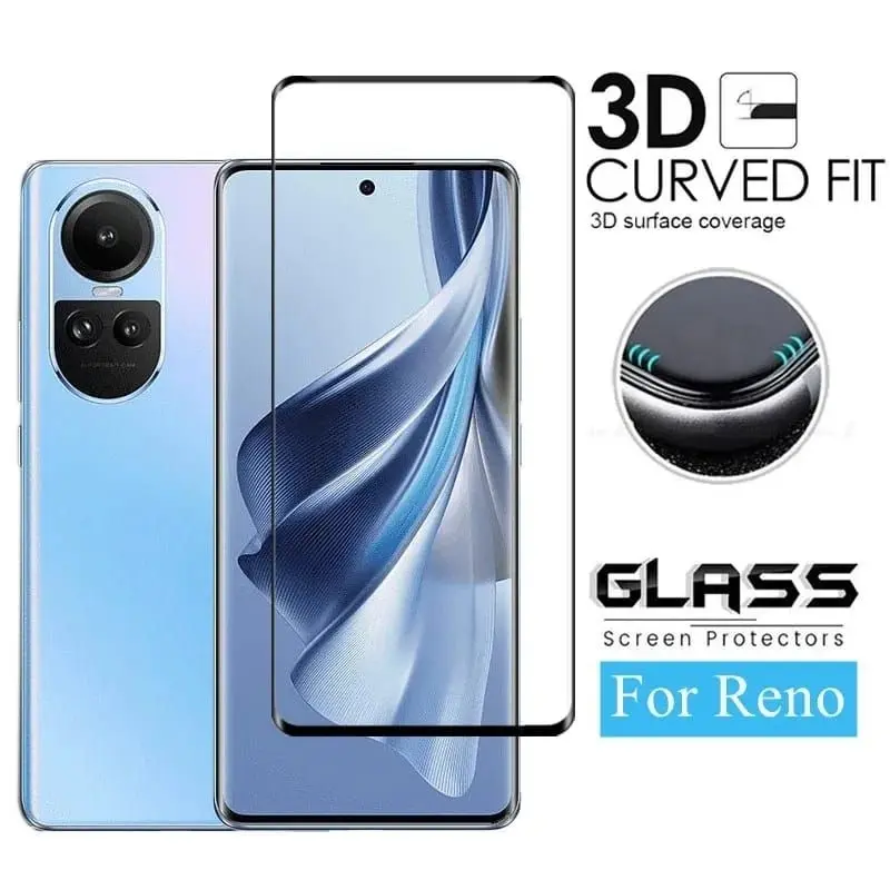 Tempered Glass Screen Protector for OPPO Reno 10 5G / 10 Pro 5G / 11 5G / 11 Pro 5G 3D Curved Full Cover Screen