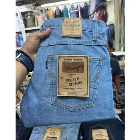 CELANA STANDAR COWOK WANGLER BANDUNG BAHAN TIDAK MELAR JEANS TANDAR REGULAR PRIA PREMIUM QUALITY 2