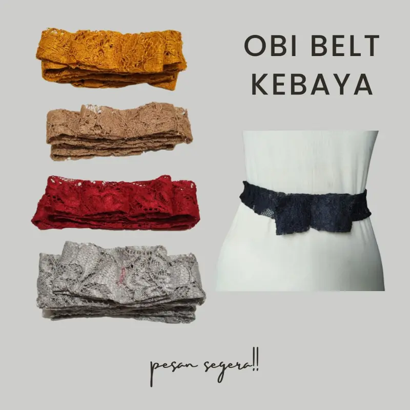 OBI BROKAT IKAT PINGGANG UNTUK KEBAYA / IKAT PINGGANG PREMIUM 0