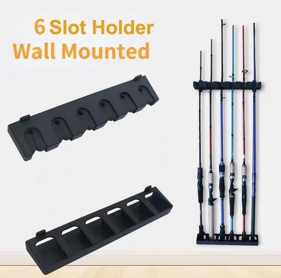 Gambar Rak Holder Joran Pancing Wall Mount Fishing Rod Rack 6 Slot dari CV. ANEKAJAYA Kota Bandung Tokopedia