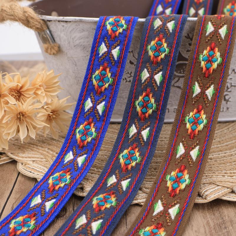 Product Introduction of Jacquard Ribbon Embroidery Trim Ribbon for Scrapbooking Supplies 3
