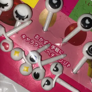 BISA COD H5815 Tusukan Bento Karakter Lucu 10Pcs / Tusukan Buah dan Kue Garpu Plastik