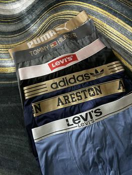 Product Review of (BELI SATU DAPAT 8 HELAI) Boxer Celana Dalam Pria Sport Obral Karet Gold KATUN SPANDEX PREMIUM Campur Meirek dan Warna MAN PRIA REMAJA DAN DEWASA cod from m**r 2