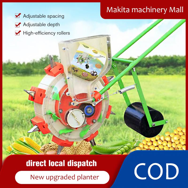 Hand-powered corn planter seeder sowing god peanut soybean planter ...
