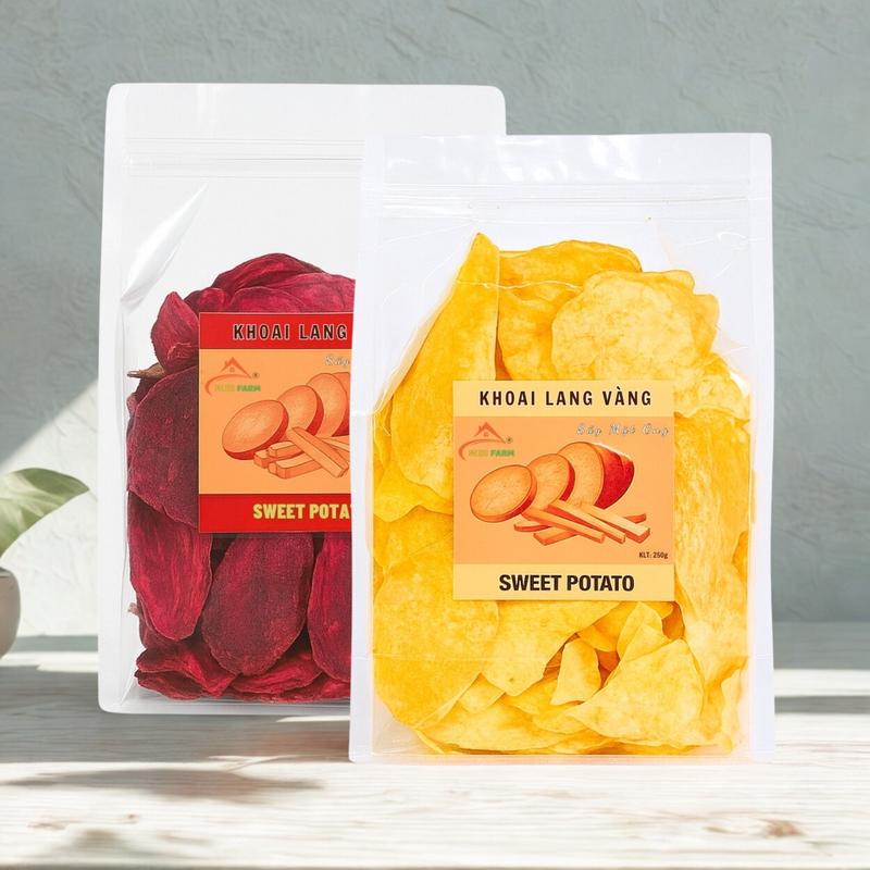  Khoai lang sấy mật ong giòn thơm ngon đặc biệt MIDIFARM hoa quả sấy đặc sản đà lạt Snack Ăn Vặt 
