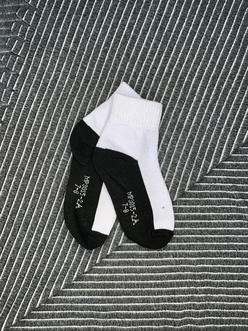 Product Introduction of [Local seller] Children/Kids School Socks white and black bottom ,white, black base unisex Cotton 2