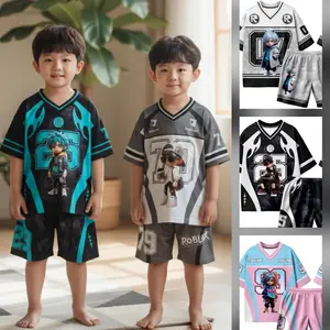 Oneset Anak Jersey Laki Laki dan Perempuan Roblox 1-8Tahun