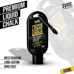 Svarga Premium Liquid Chalk for Pull Up Gym & Fitness Strong Grip, Dust Free & Fast Dry