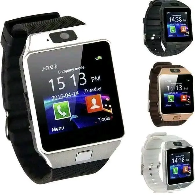 Smartwatch Dz09 Jam Tangan pintar U9 ready 3 warna pilihan Black - Brown Gold - Silver - Bluetooth  Lcd Screen 1