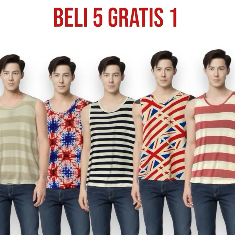 Singlet Lekbong pria tanktop Katun Spandex rayon Premium Pantai santai singlet gym Singlet Kutungan Kutang Guano kaos tanpa lengan kaos singlet pria baju dalam cowok 0