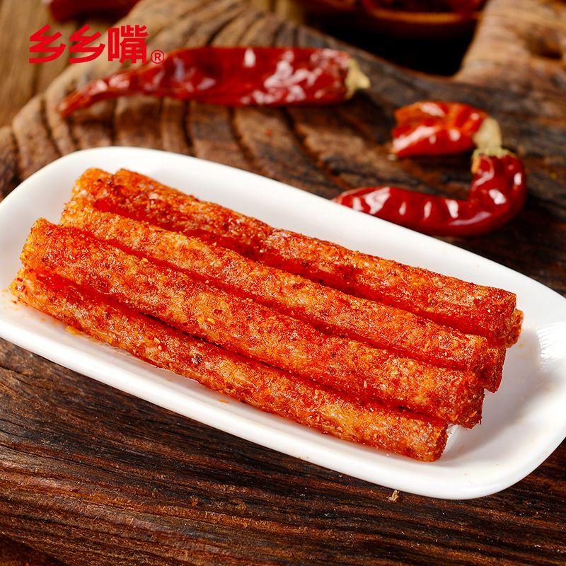 YUM Stik pedas  Keripik Kentang Pedas bentukpanjang Makanan ringan lezat Halal COD