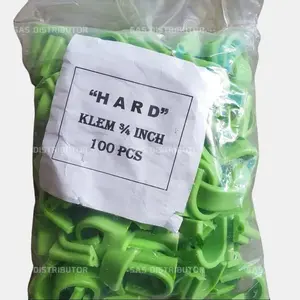 (100 pcs) Klem Pipa PVC 3/4" inch HARD / Klem 3/4" Hijau / Klem Pipa 0,75 in / Penjepit Pipa 3/4"