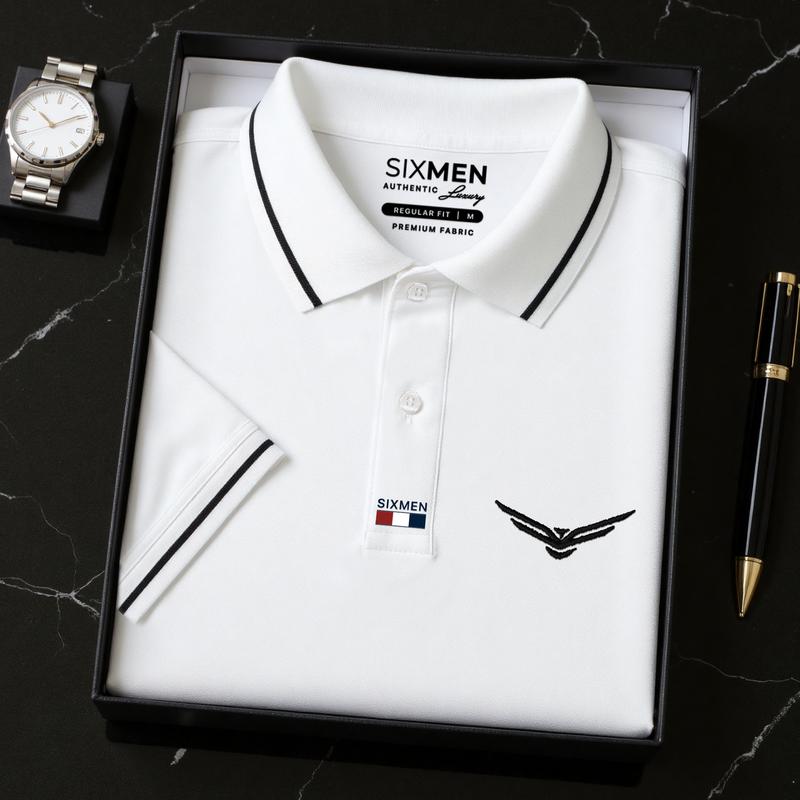 Áo Polo nam LISTAR cao cấp cổ bẻ [Tặng Hộp Gói Quà Xịn] vải cá sấu thoáng mát, tinh tế - SIXMEN