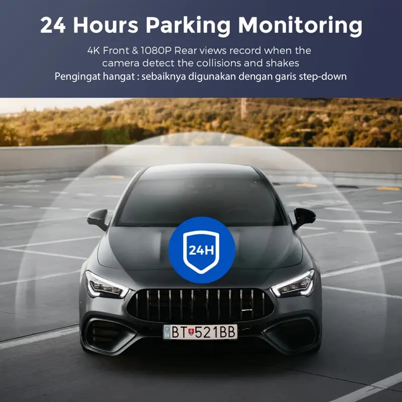 Acroder Dashcam Mobil WIFI GPS 4K 3 Inch Layar Recording Perekaman 24 Jam Pemantauan Parkir G-sensor 8