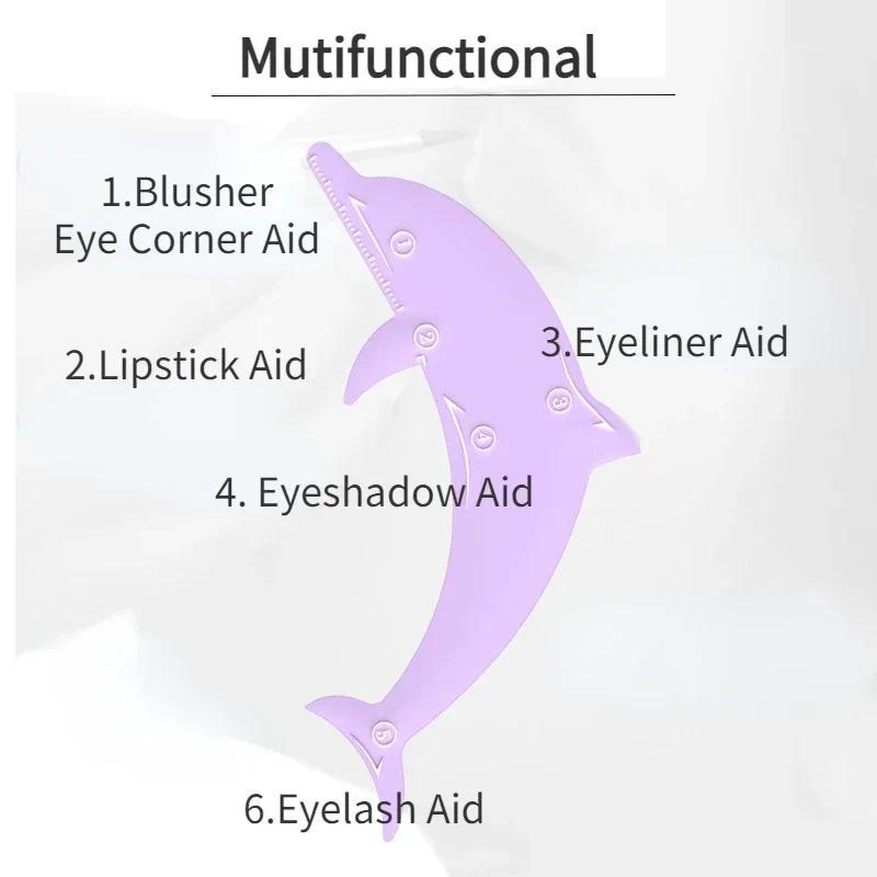 Plantilla de Silicona para Maquillaje de Ojos, Estampado para Delineado y Sombras