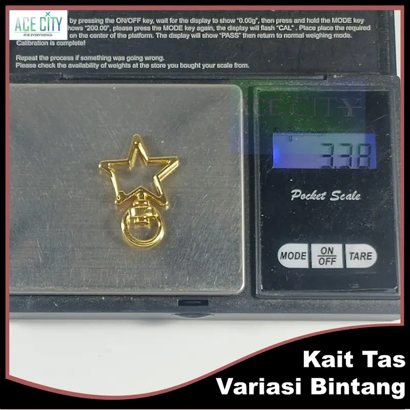 Kait Tas 1pcs Model Bintang ( HighQuality & Premium ) 2