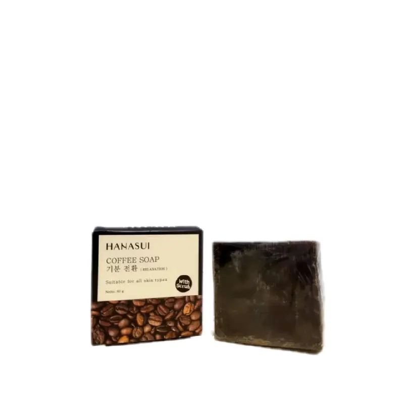 Coffee Soap Hanasui 60gr Mencerahkan Semua Jenis Kulit Pencerah Tubuh 5