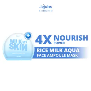 [1PCS] Rice Milk Aqua Ampoule Mask | Sheet Mask | Masker Perawatan Wajah