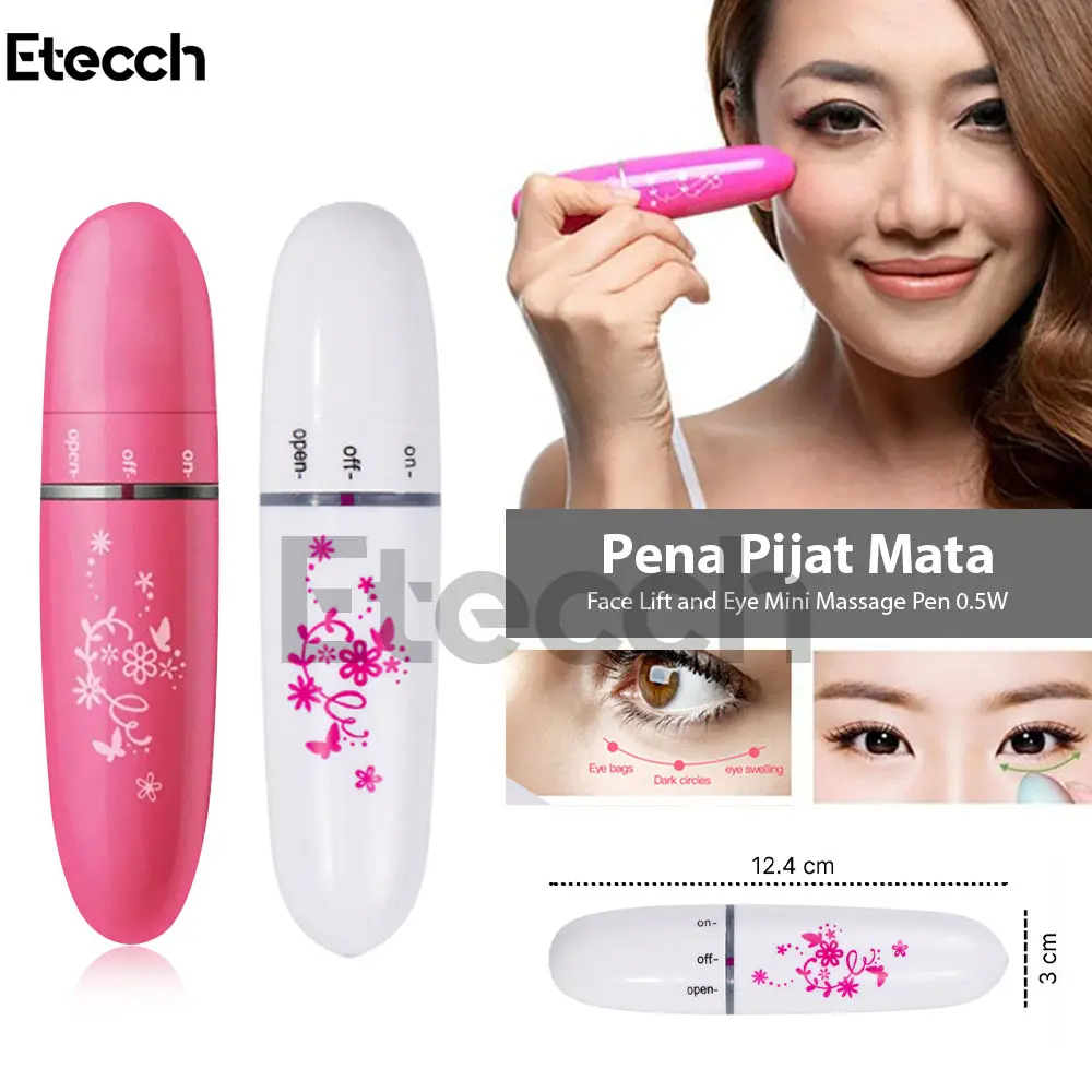 Pena Pijat Mata Face Lift and Eye Mini Massage Pen 0.5W Mengencangkan Wajah Facial Pengencang