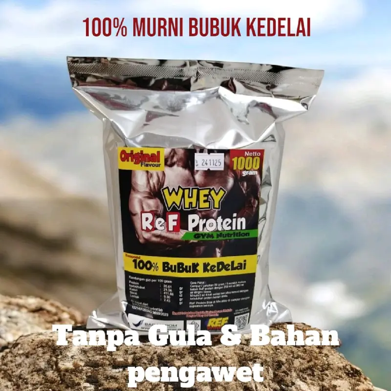 Whey ReF  bubuk  1000 gram / 1 kg  protein 0