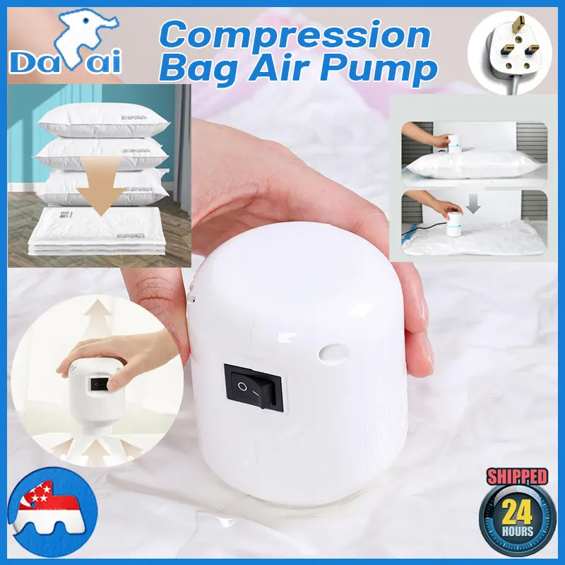 [In Stock]Vacuum Storage Bag Compression Bag Air Pump Travel vacuum bag suction pump Mini vacuum machine