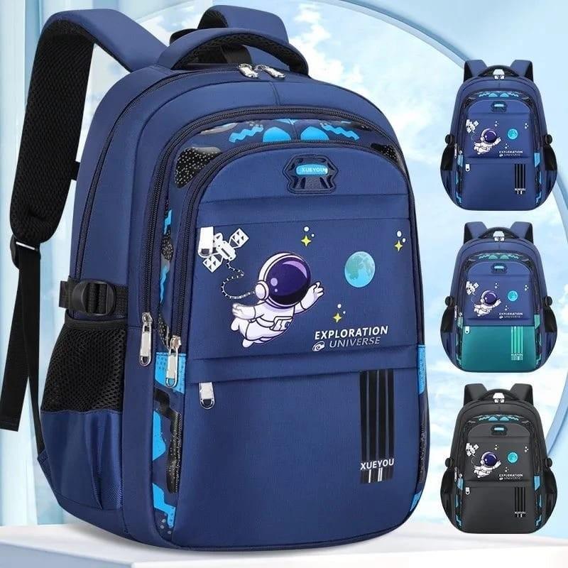 Product Introduction of Tas Ransel Sekolah Model Astronot Anak-anak dengan Banyak Kantong dan Kompartemen - Fashion 7