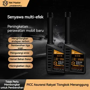 Net Master JINGSHIFU Aditif Bahan Bakar Liquid Chemical Pembersih Kerak Mesin All in One Untuk Mobil Membersihkan Melindungi Katalis Converter Turunkan Emisi Hemat BBM Tenaga Kembali Responsif Car Engine