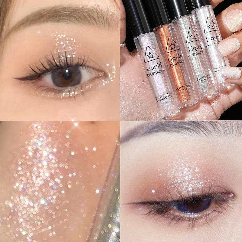 Bobeini-Phấn Mắt Dạng Lỏng Lấp Lánh, 1 Miếng, Bút Bắt Sáng, Kim Sa, Nằm, Tằm, Ngọc Trai, Làm Sáng, Tạo Khối, Trang Điểm Lâu Trôi