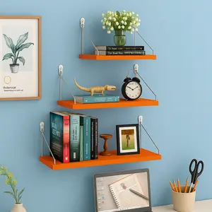 Rak Dinding Minimalis 3 Susun | Floating Wall Shelf Dekorasi Kamar & Rumah
