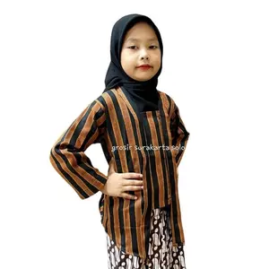 setelan kebaya lurik anak perempuan