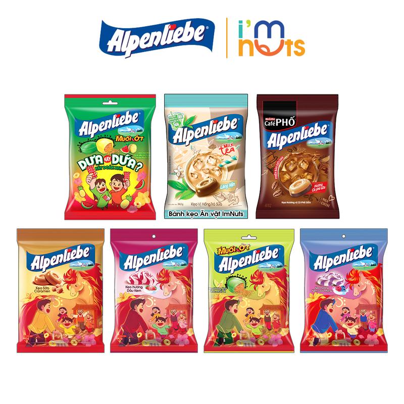  Kẹo Cứng Alpenliebe Gói Nhỏ Tiện Lợi Đủ Vị 