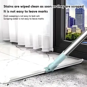 Sapu Pel Lantai Serbaguna Wiper Sapu Silikon Mop Multifungsi Efektif & Praktis untuk Lantai Berbagai Jenis (Serokan Wiper)