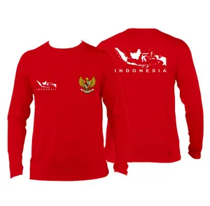 PETA GARUDA KAOS TSHIRT HUT RI INDONESIA DISTRO LENGAN PANJANG TRENDING Combed