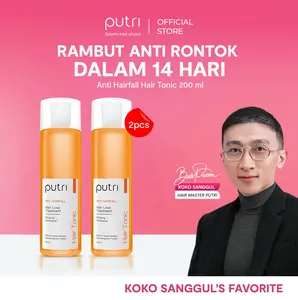 [2IN1 DAILY SET] Putri Shampoo & Hair Tonic 200ml | Hair Tonic Wangi Tahan Lama | Tonic Rambut Badai | Hair Tonic Lokal Murah BPOM | Dengan Ekstrak Ginseng | Atasi Rambut Rontok & Rusak | Anti Rontok Anti Rusak Berkilau Anti Ketombe | Perawatan Harian