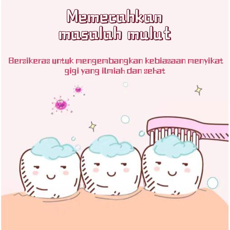 Product Introduction of [PGS] Sikat gigi elektrik anak bentuk kartun sangat lucu bulu lembut untuk melindungi gusi  Getaran frekuensi tinggi efektif membersihkan kotoran di sela-sela gigi  Ini adalah penolong yang baik untuk menyikat gigi bayi 15