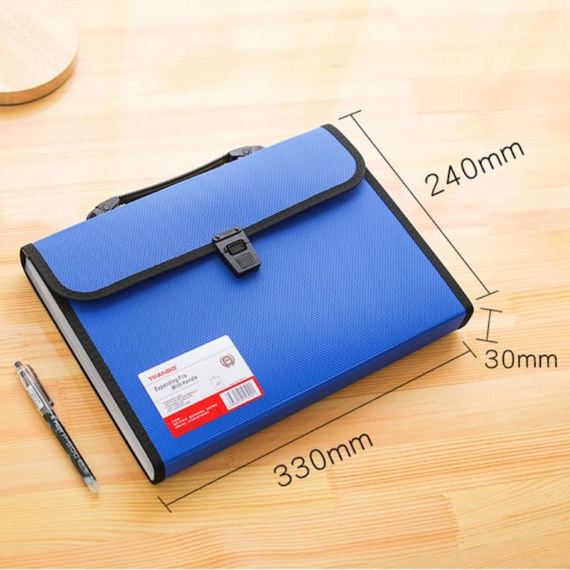 Tệp Mở Rộng, Kích Thước A4, Tài Liệu Accordion, Chất Liệu PP, Dung Lượng Lớn, Giá Đỡ Túi Đàn Organ, 13 Túi, Lưu Trữ Tài Liệu Giấy, Mới 2