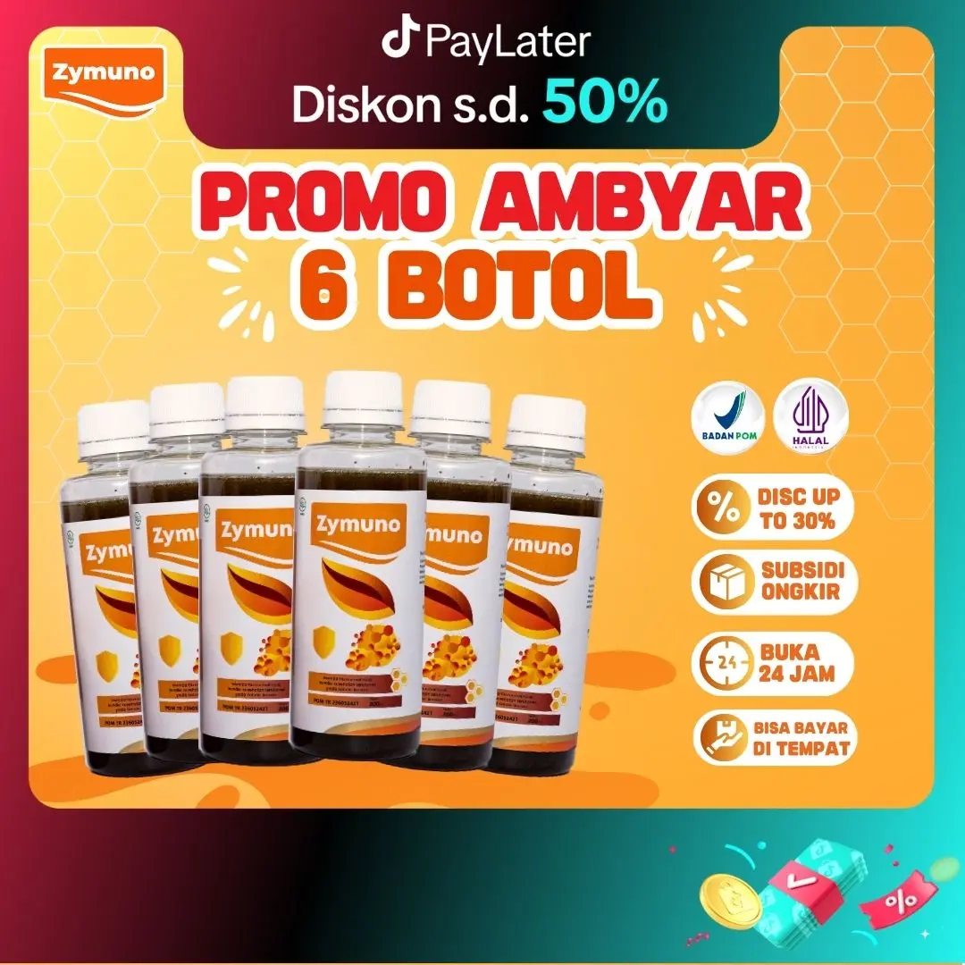 Madu zymuno Original - [ Paket 6 botol Lebih Hemat up to 40% ] 200ml- Organik | Distributor Resmi - Halal Bpom [Bisa COD] Honey Syrup