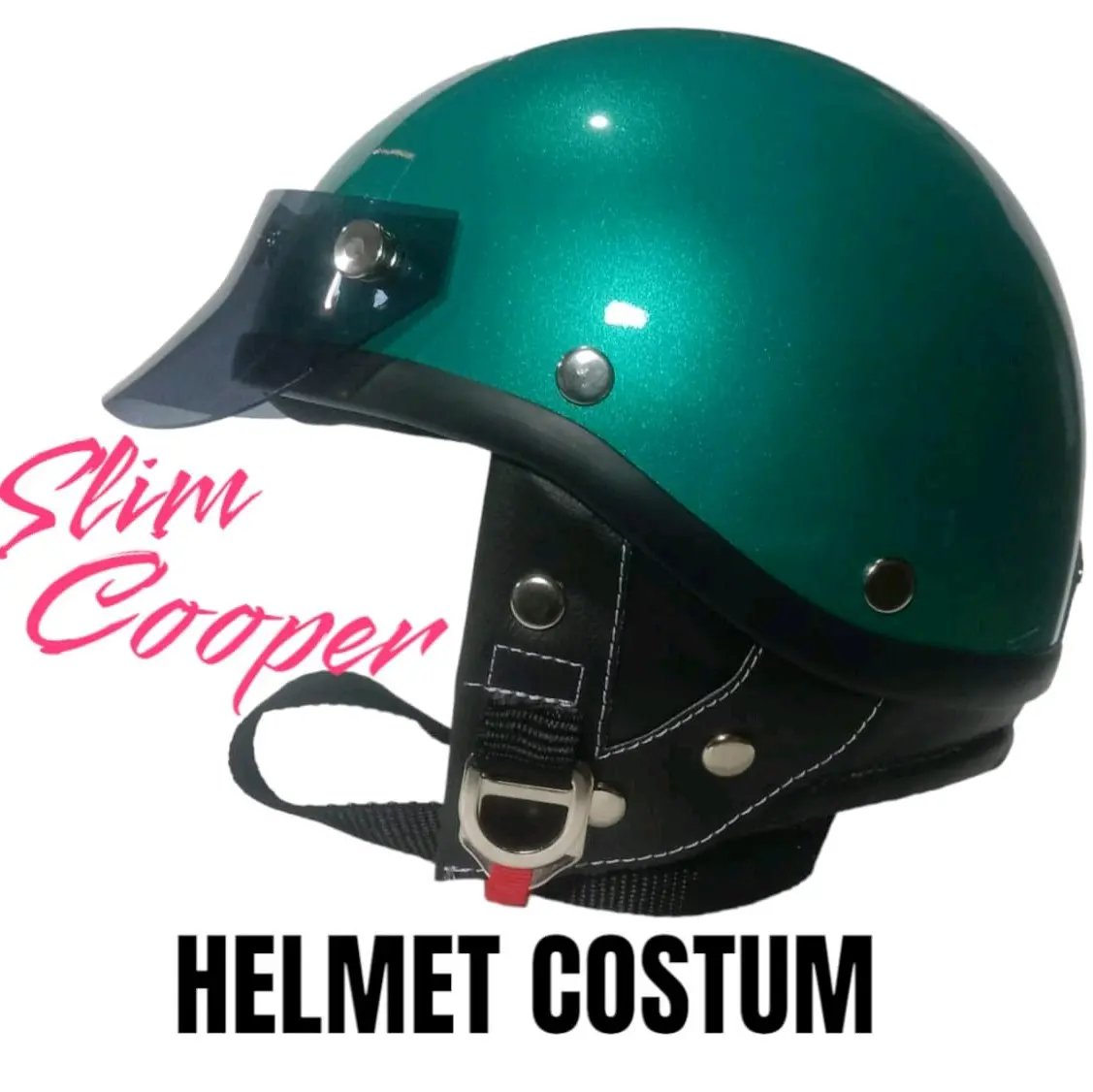 helm slim cooper costum dewasa berkualaitas