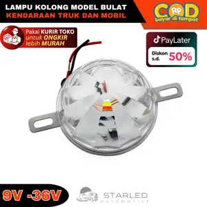 Lampu Led Kolong Nyala RGB Truk Bis Mobil Motor 12V dan 24V Lampu Kolong Model Bulat Kendaraan Truk dan Mobil